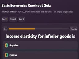 Basic Economics Multiple choice