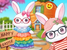 Bunnies Get Ready for Easter