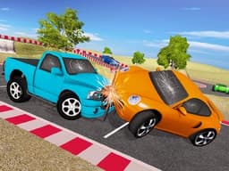 Mini SuperCars Racing Crashing